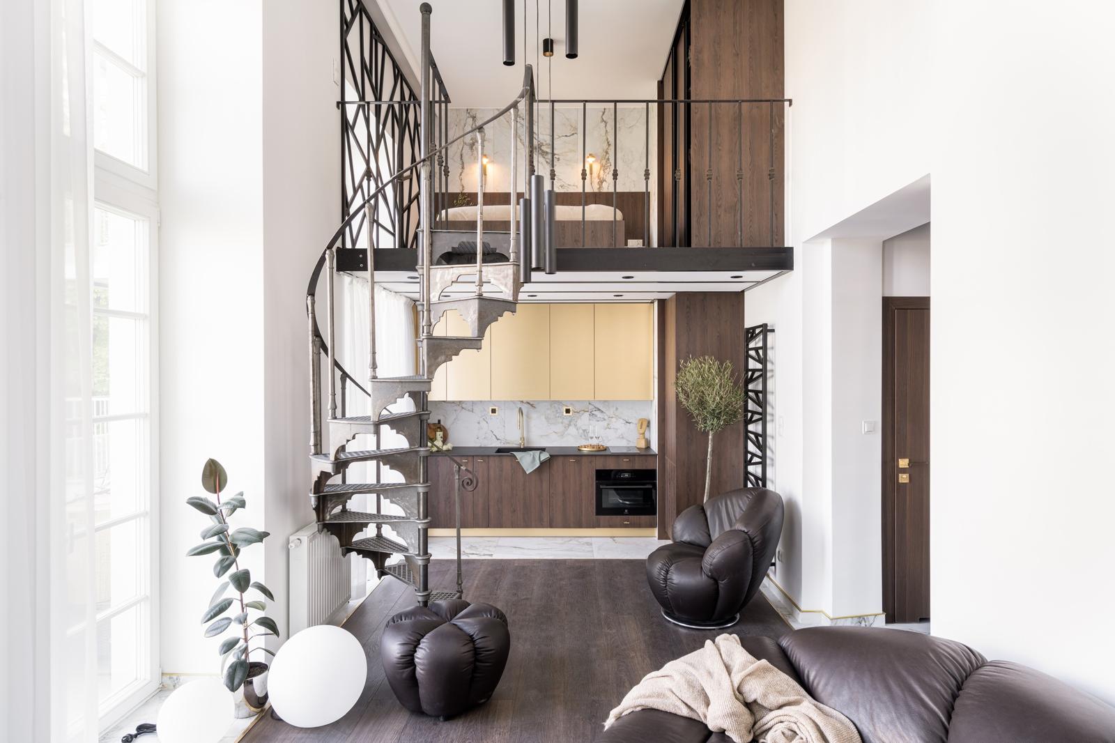 Schody zeliwne w nowoczesnych wnętrzach