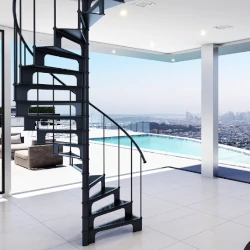 Schody żeliwne w nowoczesnych wnętrzach