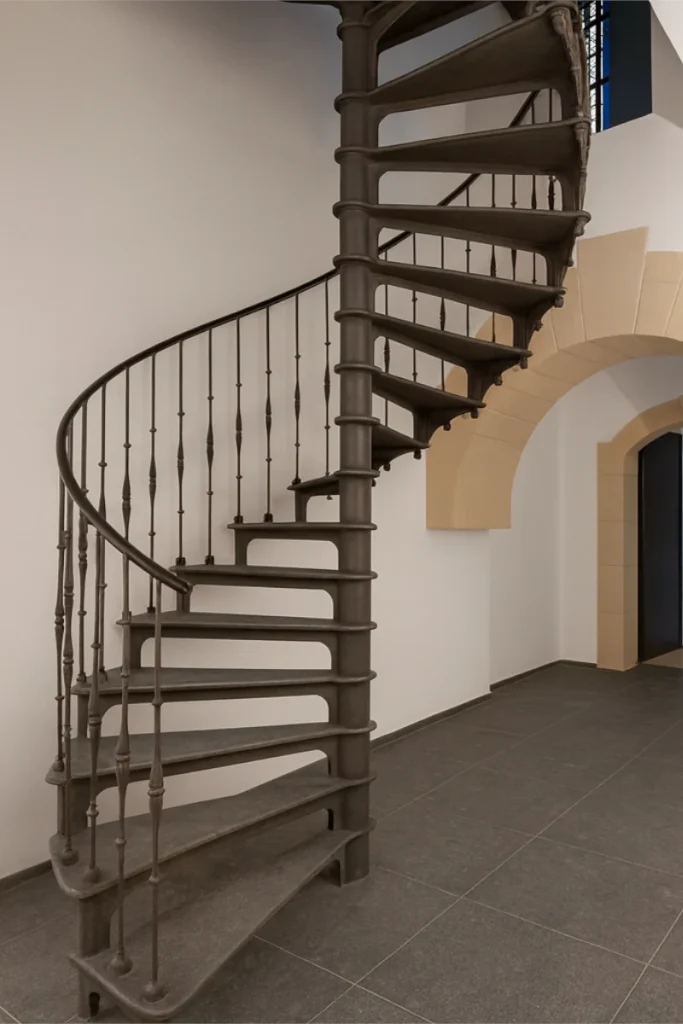 Liatinové točité schody