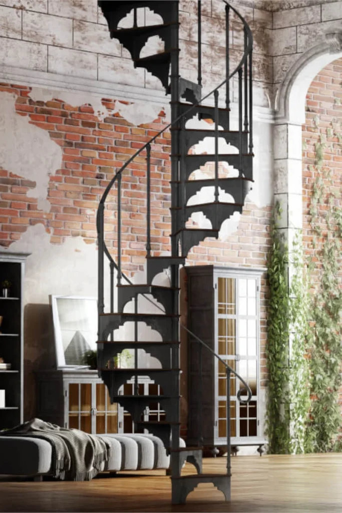 Liatinové točité schody