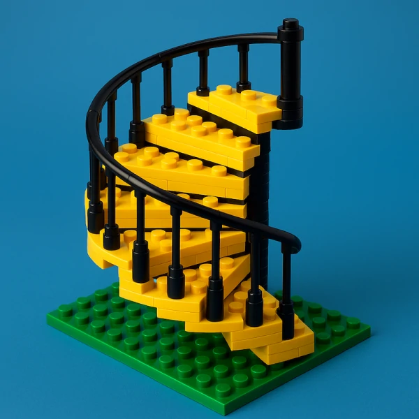 jak wygląda montaż żeliwnych schodów kręconych